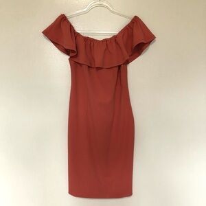 1. State Midi Dress Off the Shoulder Ruffle Bodycon 6